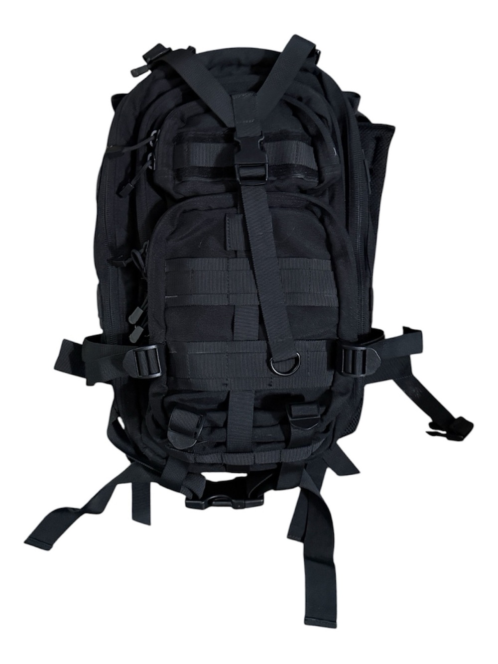 Tactical Black Men's Backpack - Durable Multi-Pocket Daypack